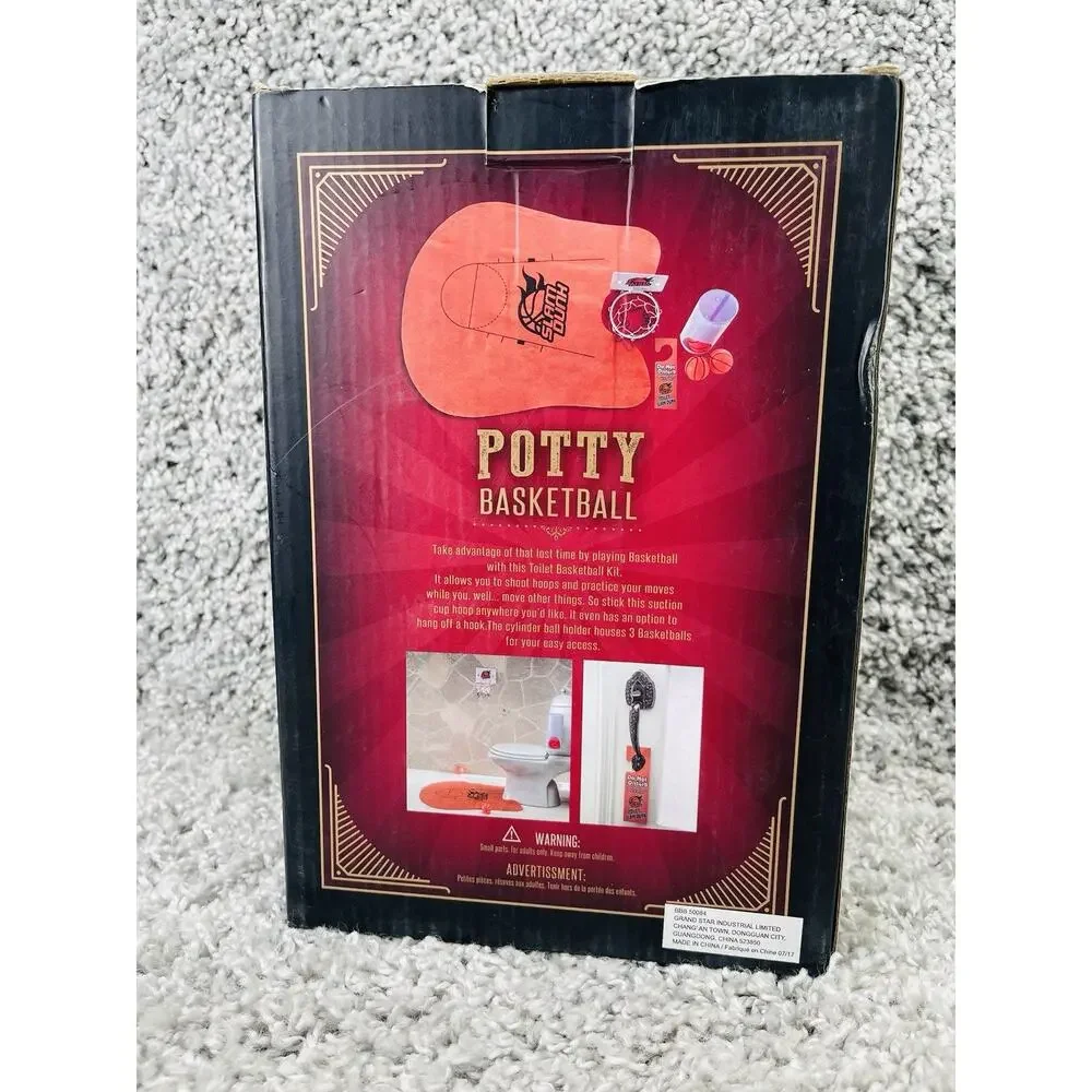 Potty Basketball Bathroom Decor Novelty Man Cave Game Urinal Camping New
